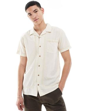 Threadbare Camicia A Maniche Corte - Bianco