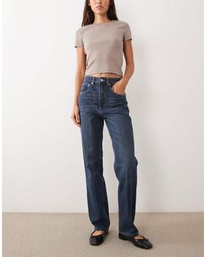 Mango Schmal geschnittene straight-jeans - Blau