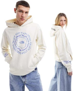 The North Face Sudadera Blanco Hueso Con Capucha Y Logo Gráfico Nse De