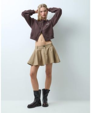 Abercrombie & Fitch Preppy boxy-cardigan - Braun