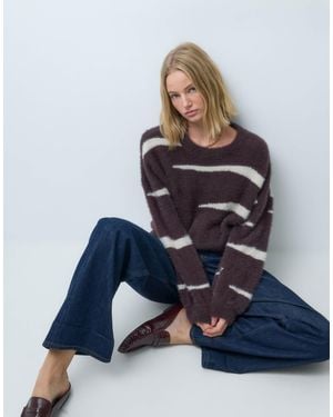 Noisy May Knitted Oversized Jumper - Blue