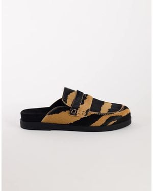 TOPSHOP Addie Loafer Mule - Brown