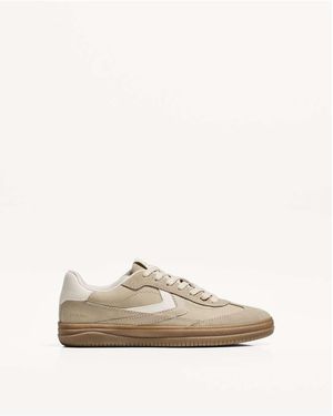 Bershka Retro Sneakers - Naturel