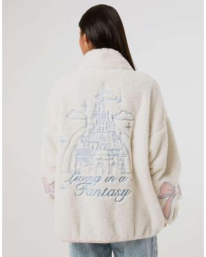 Skinnydip London Disney Castle Fleece Jacket - Natural