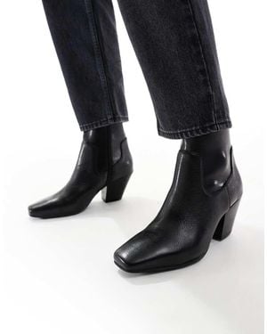 ALDO Adwaodith Sock Low Heeled Ankle Boot - Black