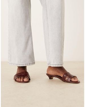 ALDO – scarletta – sandalen aus leder - Natur