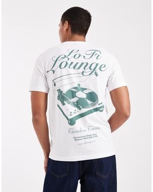 Only & Sons Regular Fit T-Shirt With Back Print - White