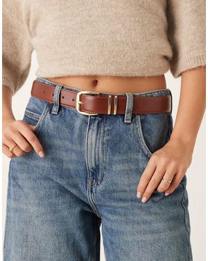 Mango Ceinture classique - marron - Bleu