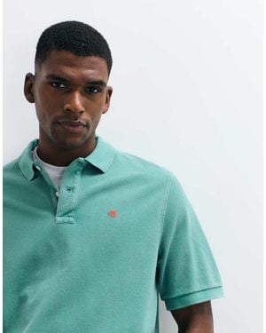 Abercrombie & Fitch Icon Logo Short Sleeve Polo Shirt - Blue