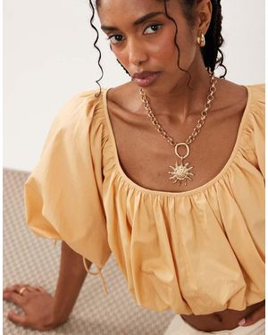 ASOS Necklace With Chunky Chain And Sun Charm Pendant - White