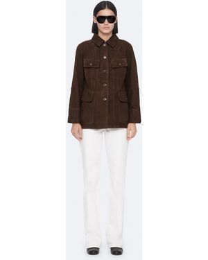 AllSaints Chaqueta De Ante - Marrón