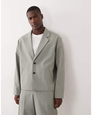 ASOS Boxy Suit Jacket - Grey