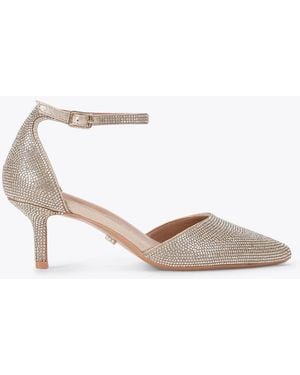 Carvela Kurt Geiger Shinier Court Heeled Sandals - White