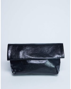TOPSHOP Georgia Folded Clutch Grab Bag - Blue