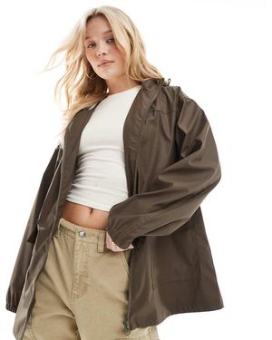 ASOS Rubberised Rain Coat - Brown