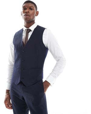 ASOS Skinny Suit Waistcoat - Blue
