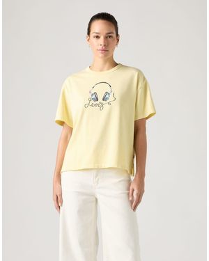 Levi's Camiseta Amarilla Vintage Con Estampado Gráfico - Neutro