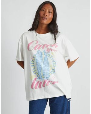 Skinnydip London London Catch You Later T-Shirt - White