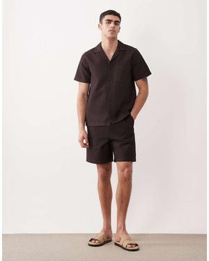 New Look Co-Ord Waffle Shorts - Natural