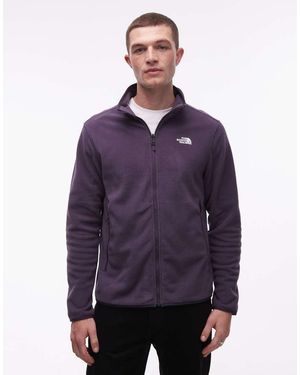 The North Face Glacier 100 Zip Up Fleece - Purple