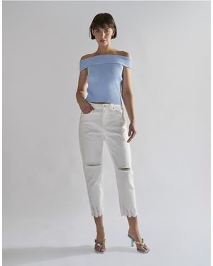 Glamorous Straight Cropped Jeans - White