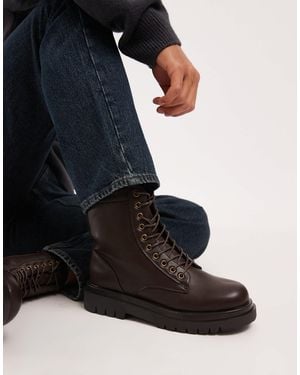 SEQWL Mvega Tall Lace-up Boots - Black