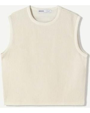 Bershka Gilet Casual - Bianco