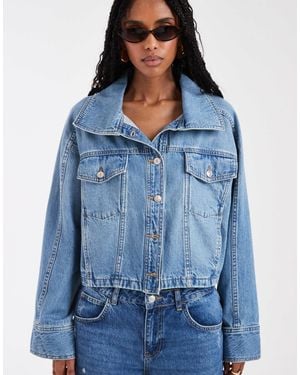 Free People Side To Side Jacket - Blue