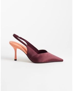 ASOS Wide Fit Sabrina Slingback Stiletto Heels - Pink