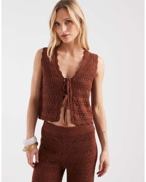 New Look – strickweste - Rot