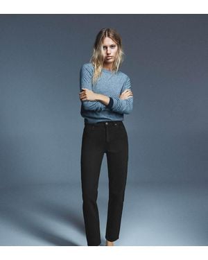 Pull&Bear Petite High-Waist Mom Fit Jeans - Black