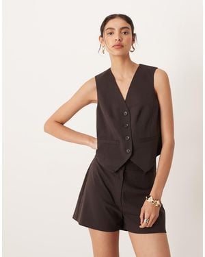ASOS Tailored Mix & Match Boxy Waistcoat - Black