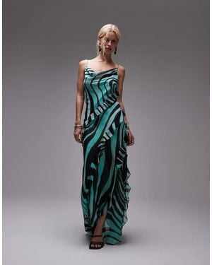 Mango Bias Slip Maxi Dress - Grey