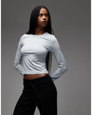 Collusion Long Sleeve Baby Tee - Gray