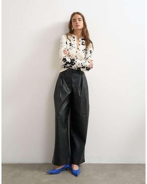 TOPSHOP Top Henley - Bianco