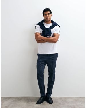 ASOS Smart Co-ord Tapered Pants With Elasticated Waist - Blue