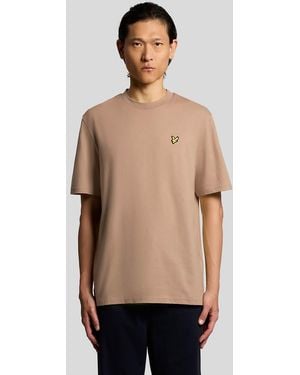 Lyle & Scott Ss T-Shirts Oversized T-Shirt - Natural