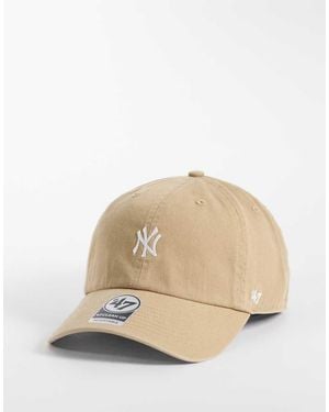 '47 Ny Yankees Mini Logo Clean Up Cap - Natural