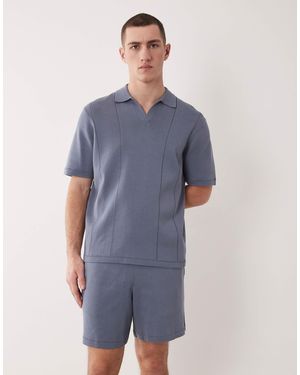 ASOS – shorts aus kompaktem strick - Blau