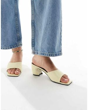 Raid Saanvi Block Heeled Mules - Blue