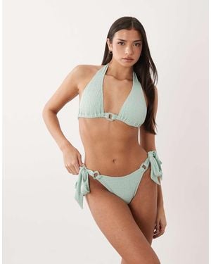 South Beach Tieside Bikini Bottom - Green