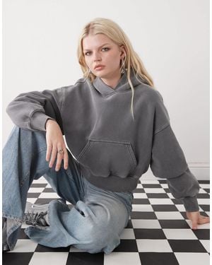 Weekday Oversized Boxy Fit Hoodie - Grey