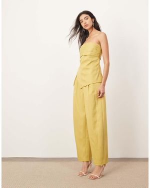 ARRANGE Tailored Barrel Trouser Co Ord - Metallic