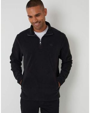 Threadbare 2 Pack Quarter Zip Microfleece Sweatshirts - Blue