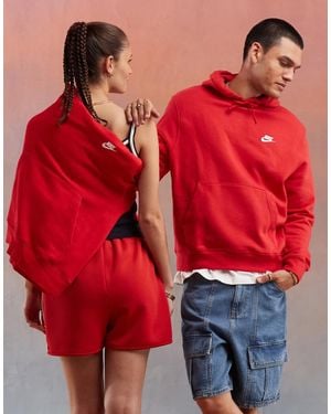 Nike Club Hoodie - Red