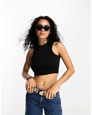 ONLY Cropped Tank Top - Black