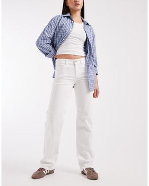 ONLY Blush Mid Waist Straight Leg Jeans - Blue