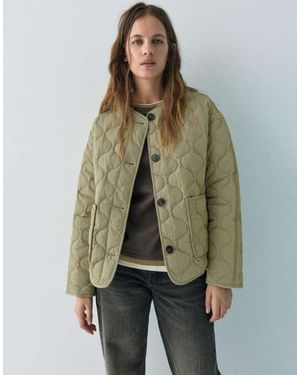 Pull&Bear Lichtgewicht Gewatteerd Jack - Groen