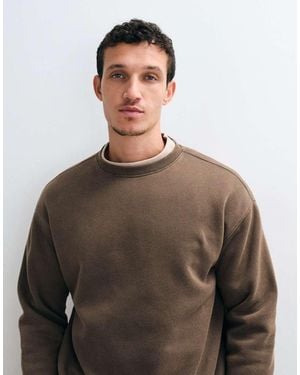 Only & Sons Relaxed Fit Crew Neck Sweatshirt - Brown