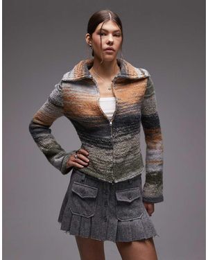 emory park Felted Pocket Detail Mini Skirt - Grey